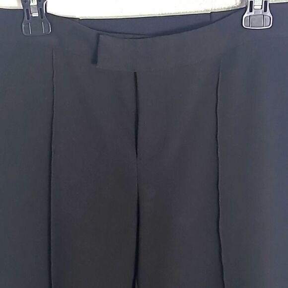 Future Collective Black Ponte Flare Pleated Trouser, Size 14 - Picture 4 of 12